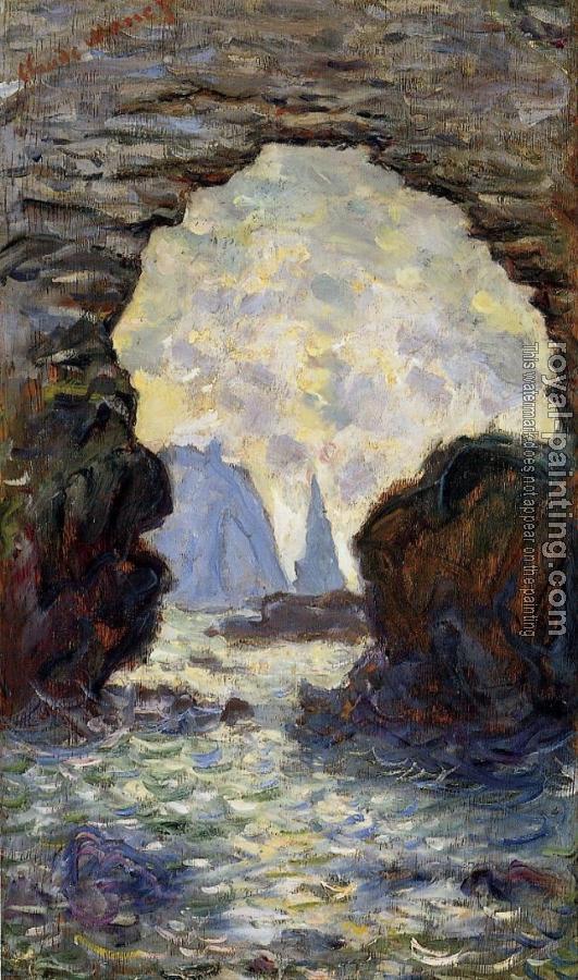 Claude Oscar Monet : The Rock Needle Seen through the Porte d'Aumont
